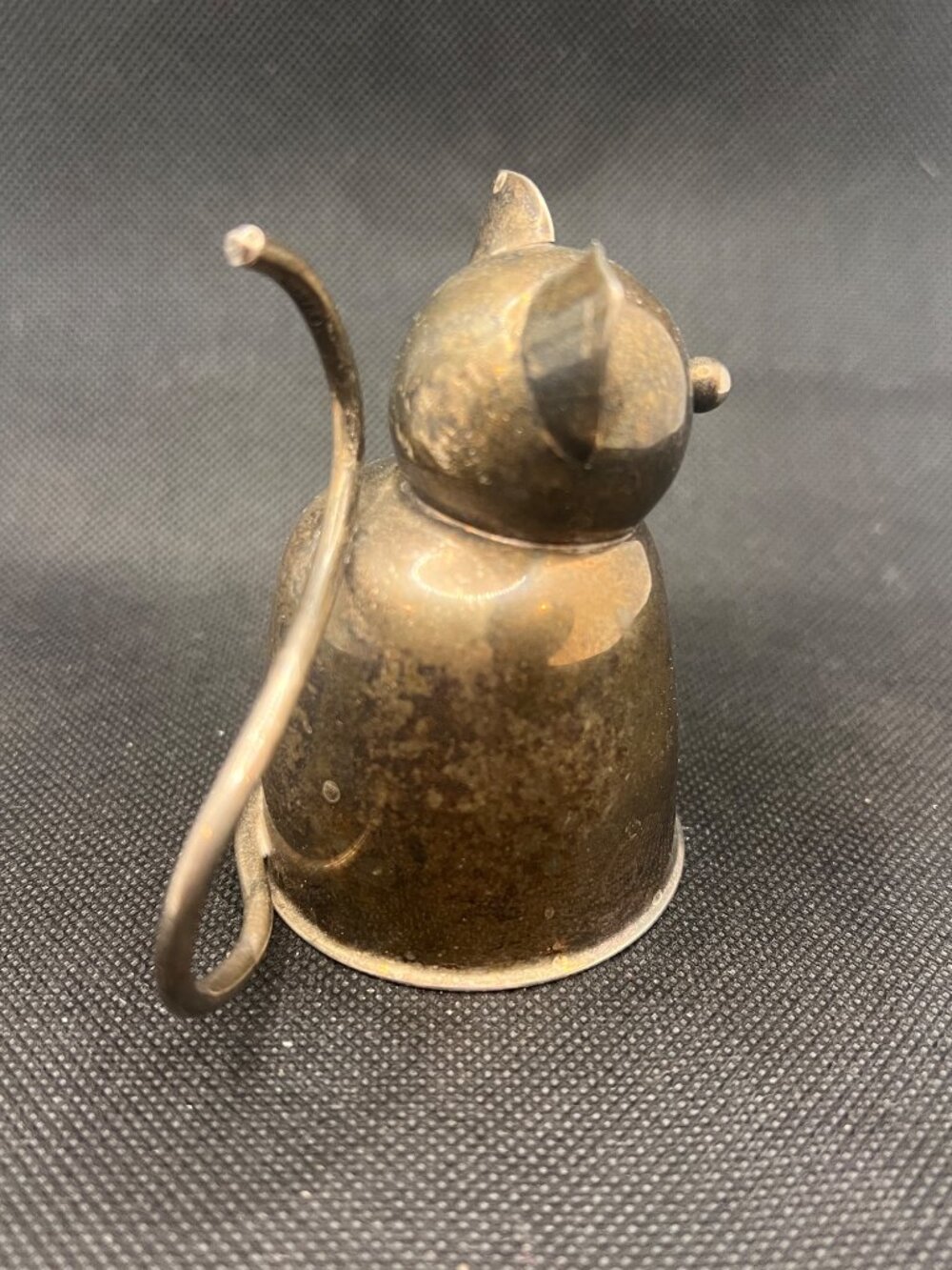 Vintage 1964 Napier Fat Cat Jigger #234 Silverplate 1 Oz Figural Barware Bertoll - Picture 12 of 15